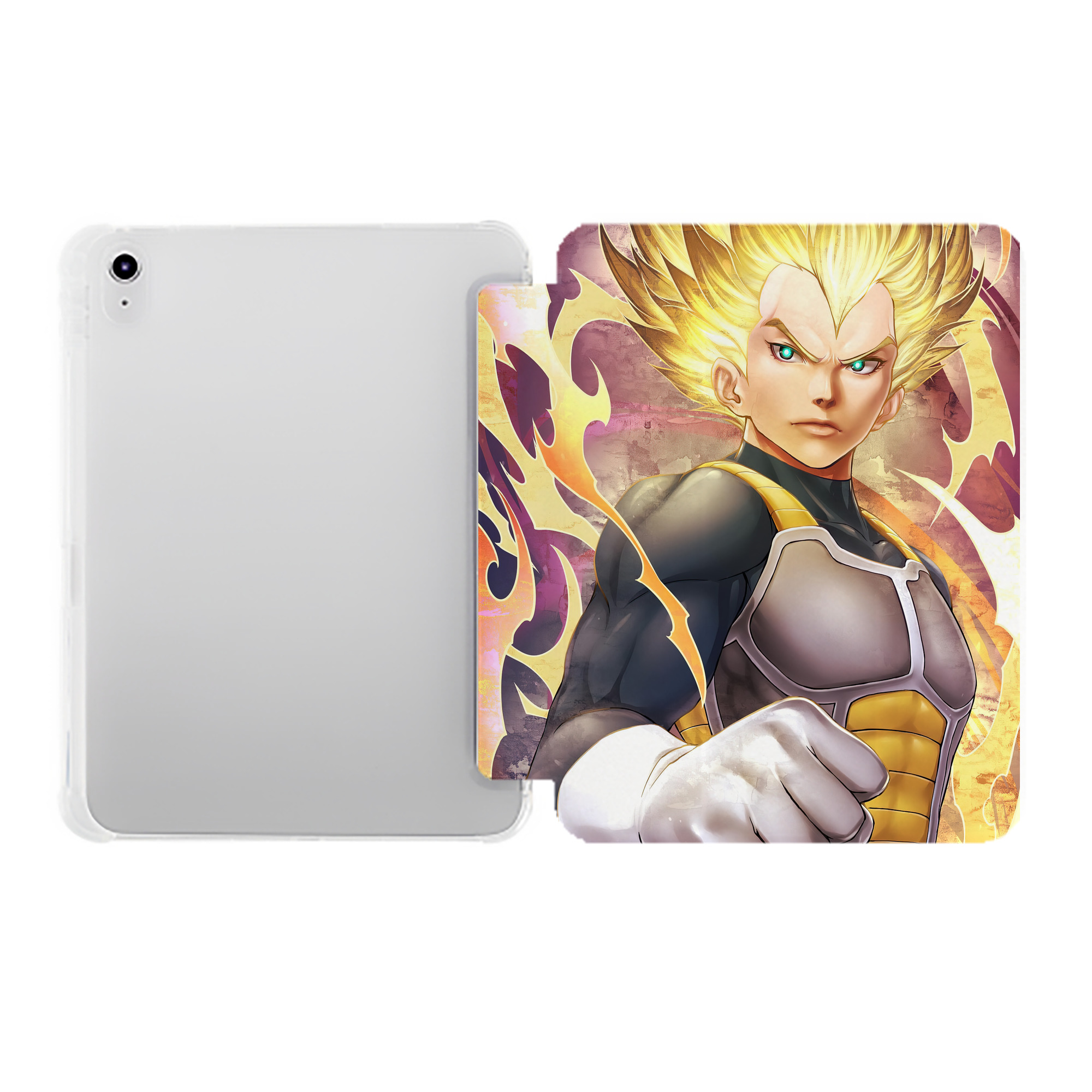 （画像用） ドラゴンボール DRAGON BALL IPad ケース ペン収納付き 三つ折りスタンド PUレザー×シリコン 対応機種9.5/10.5/10.9インチ